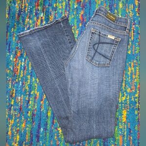 David Kahn Bootcut Jeans‎ Style 3747 Medium Dark Wash Size 28x33L